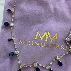Melinda Maria sapphire, and diamond stimulated necklace